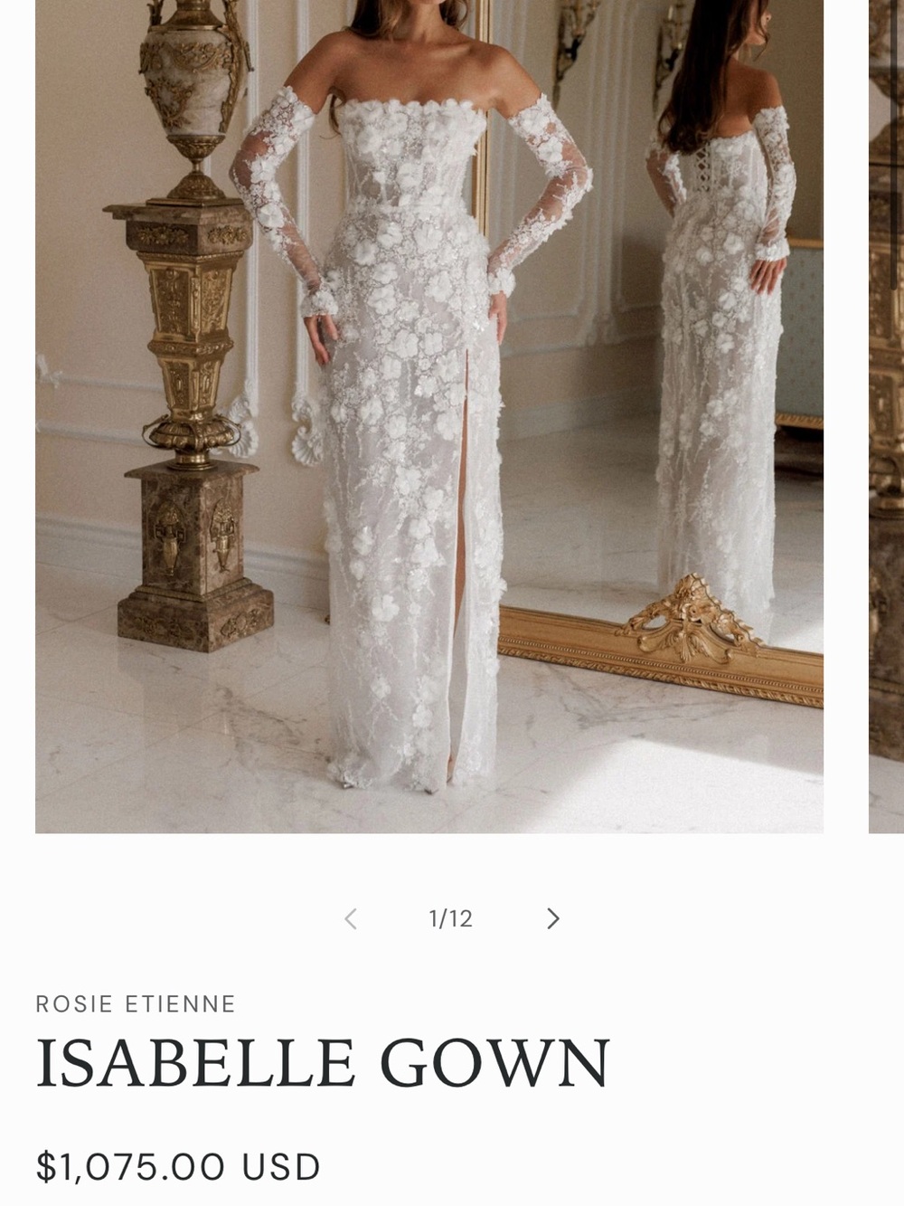 Rosie Etienne Isabelle Gown - With Gloves